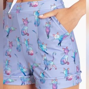 Blackmilk Luna Galaxy Cuffed Shorts Small NWT